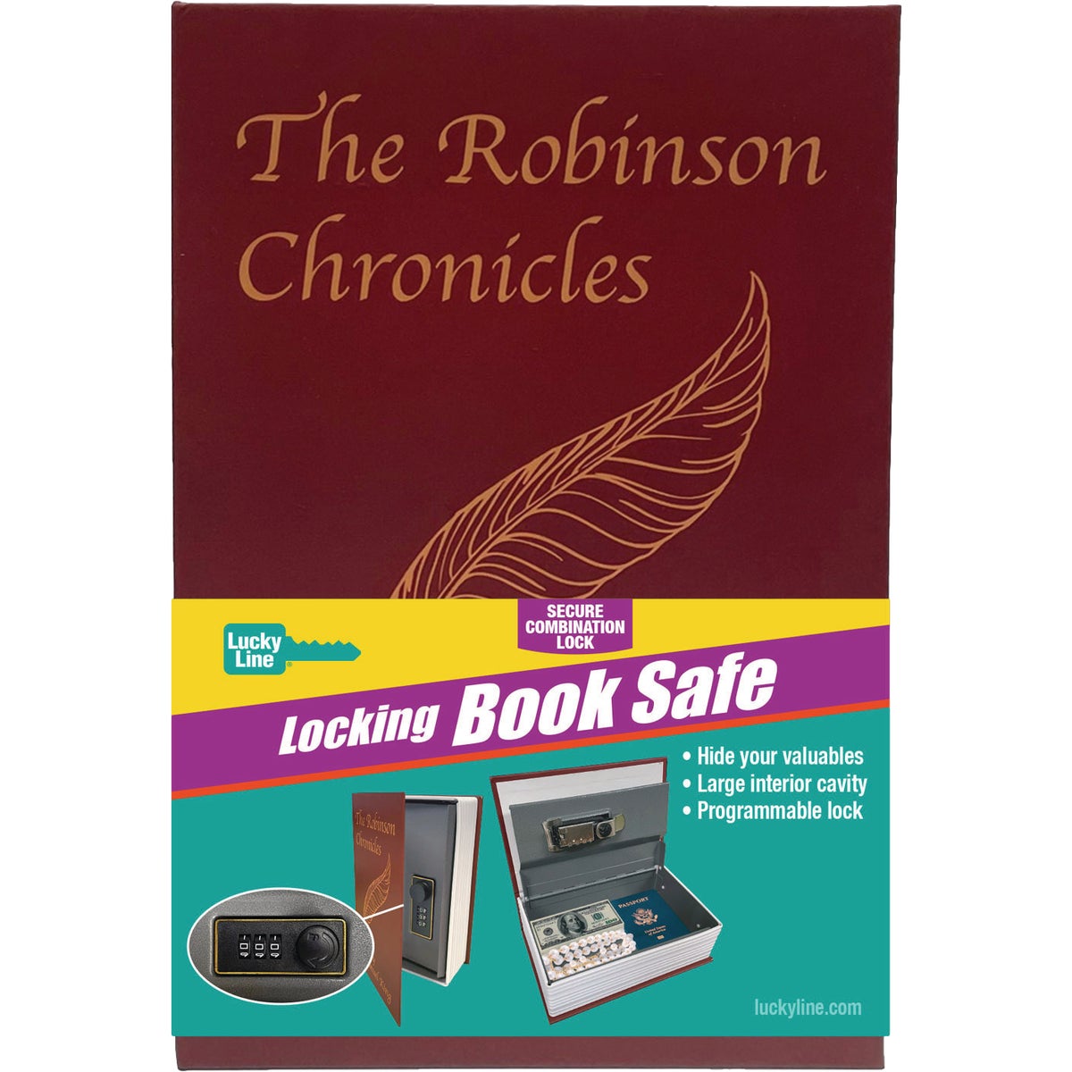 Lucky Line Diversion Book Safe with Combo Lock Image 6