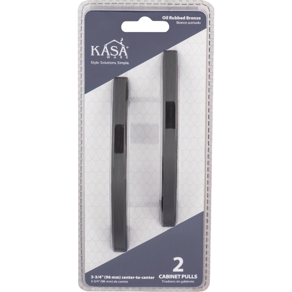  KasaWare 4-7/8 In. Overall Length Oil Rubbed Bronze Contemporary Pull (2-Pack) Image 3