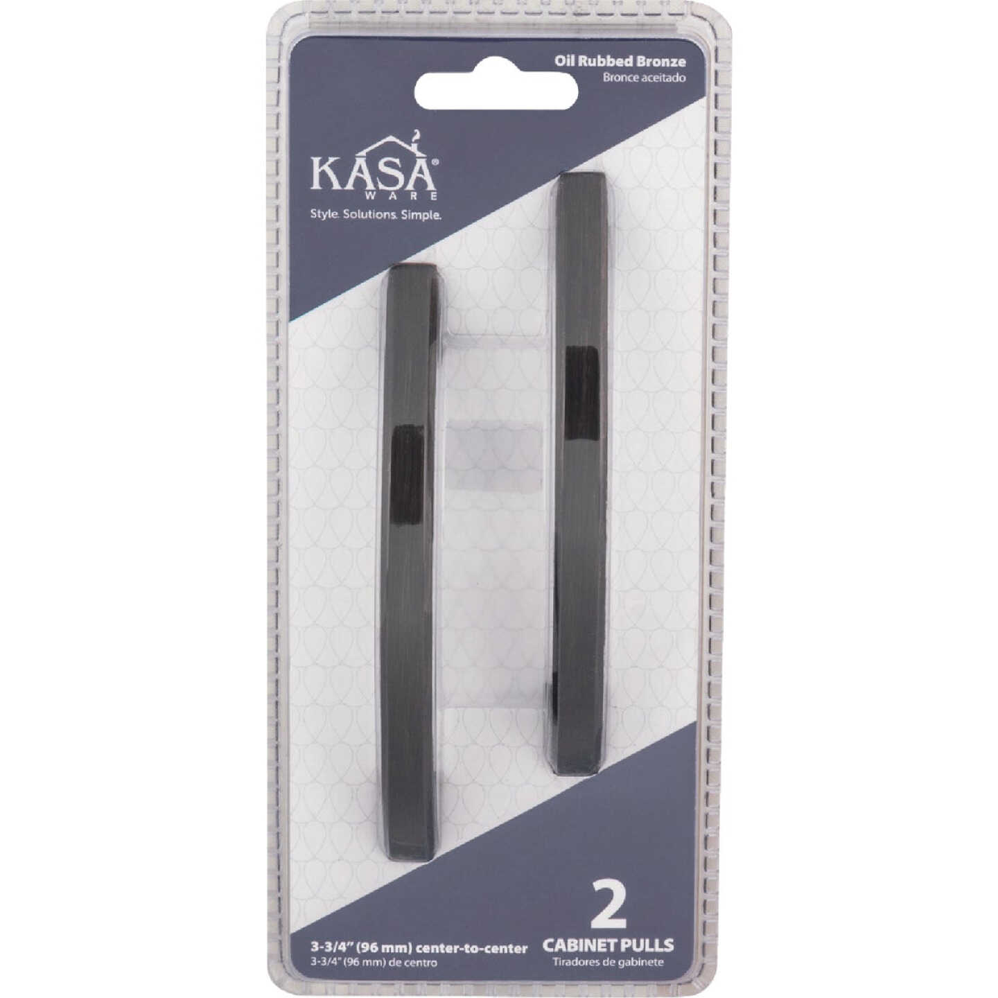 KasaWare 4-7/8 In. Overall Length Oil Rubbed Bronze Contemporary Pull (2-Pack) Image 3