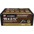 Grip-Rite DeckForce PrimeGuard Nano #10 x 2-1/2 In. Star Drive Gold Screw (1 Lb.) Image 1