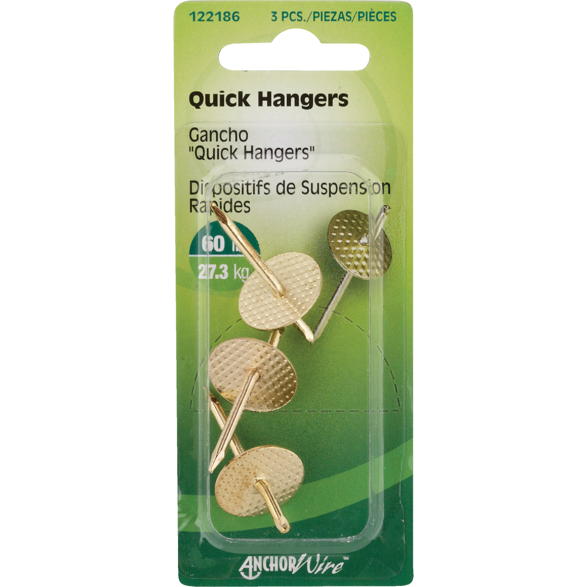 Hillman 60 Lb. Capacity Anchor Wire E-Z Hanger (3-Count)