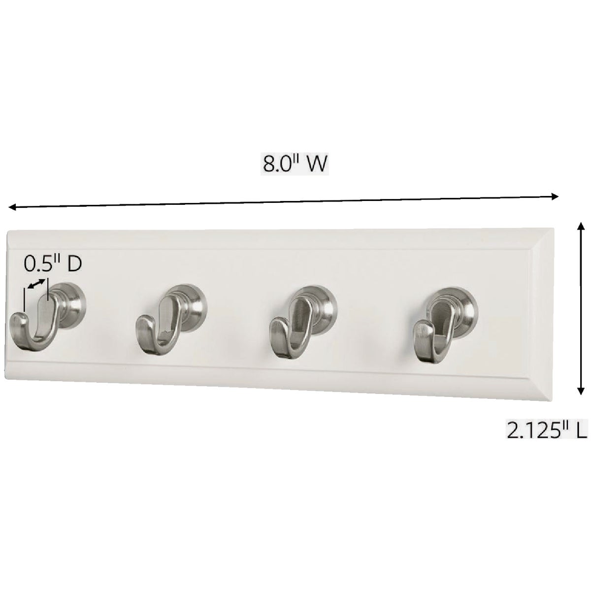 Command Quartz Adhesive Key Rail, 6 Strips Image 8