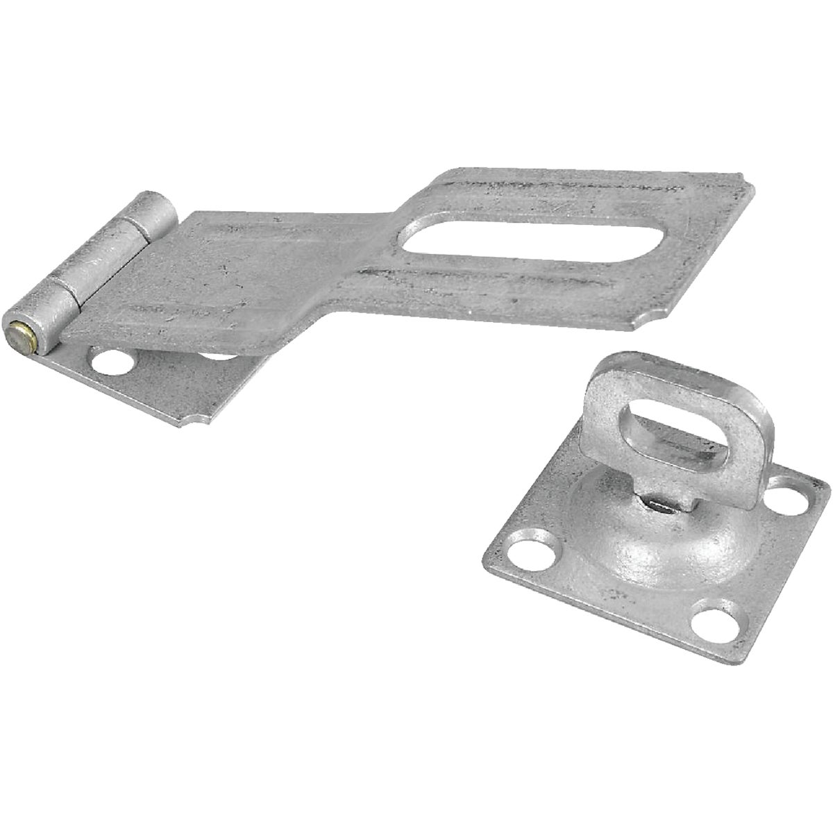 National Hardware 4-1/2 In. Galvanized Swivel Safety Hasp