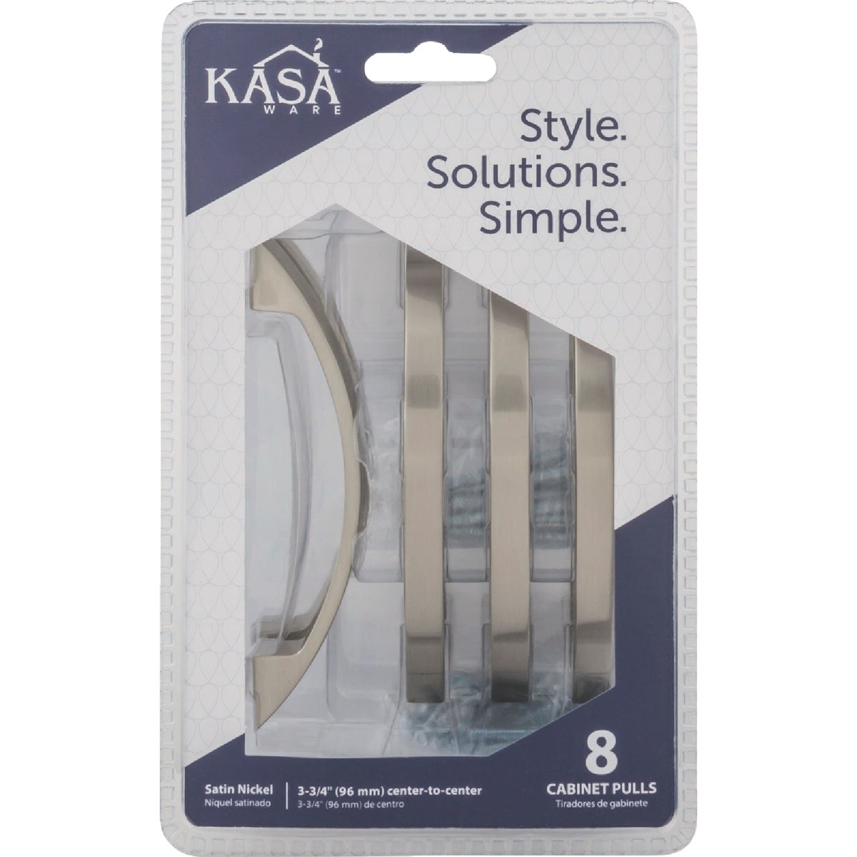  KasaWare 4-7/8 In. Overall Length Satin Nickel Contemporary Pull (8-Pack) Image 2
