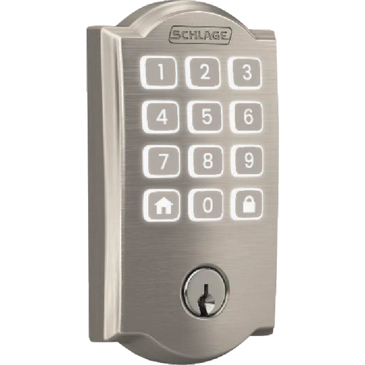 Schlage Arrive Camelot Satin Nickel Smart WiFi Deadbolt Image 3