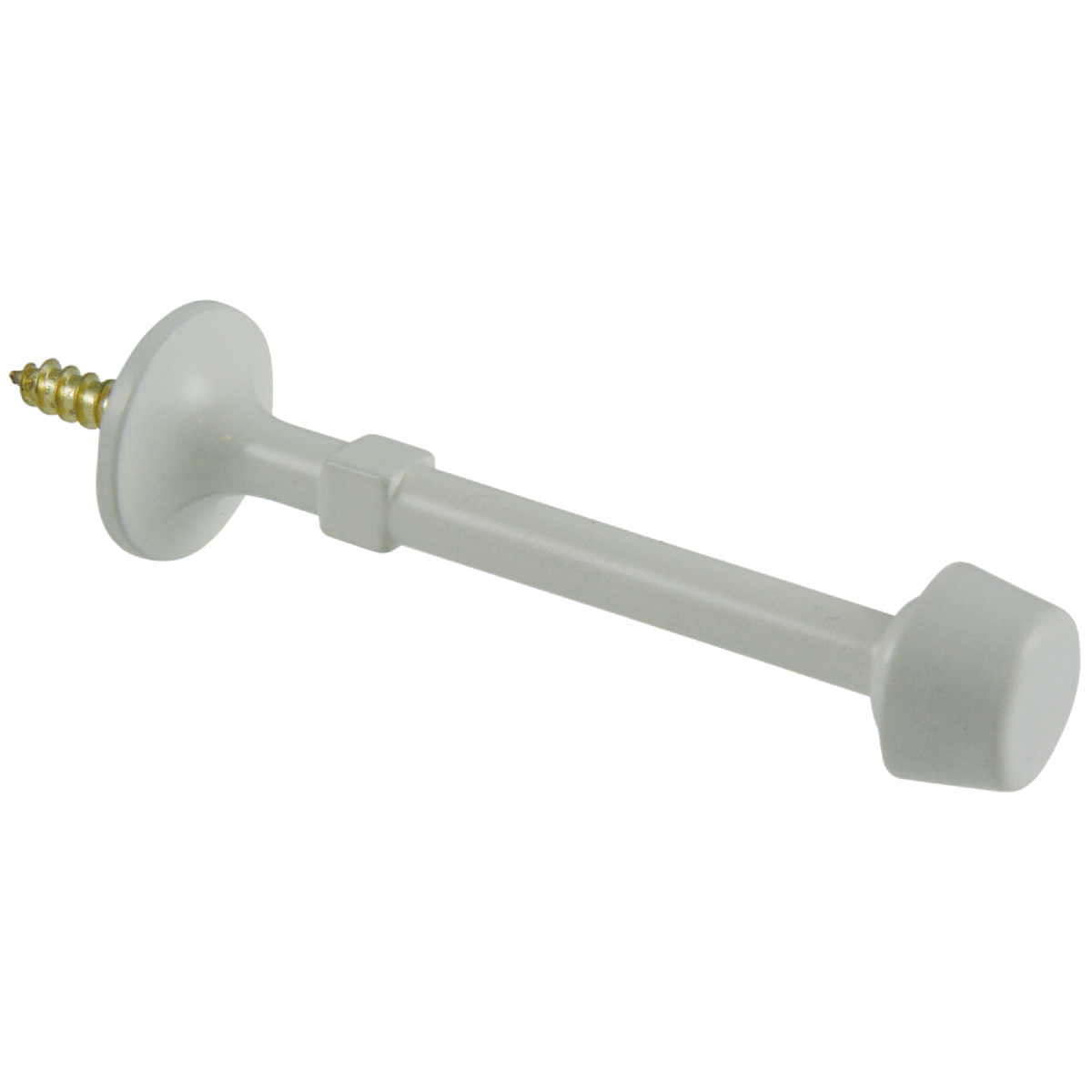 Ultra Hardware 3 In. White Self-Start Rigid Door Stop Image 1