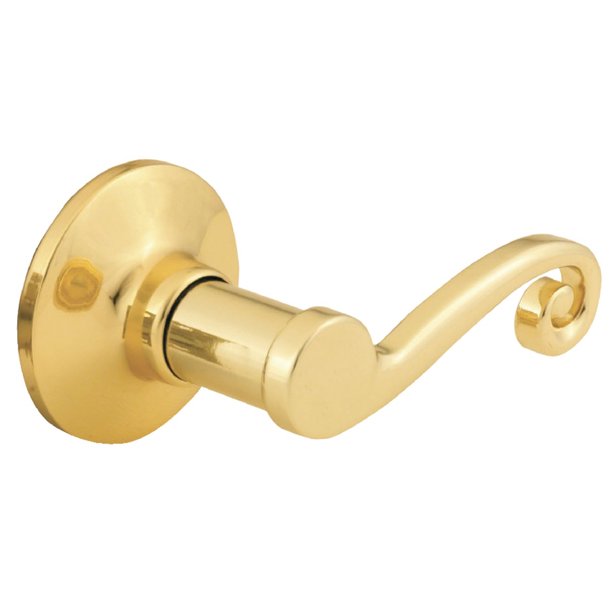 Steel Pro Polished Brass Right-Hand Dummy Door Lever