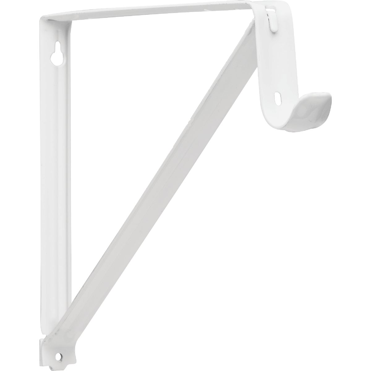 Knape & Vogt Closet Pro White Heavy Duty Shelf & Rod Bracket