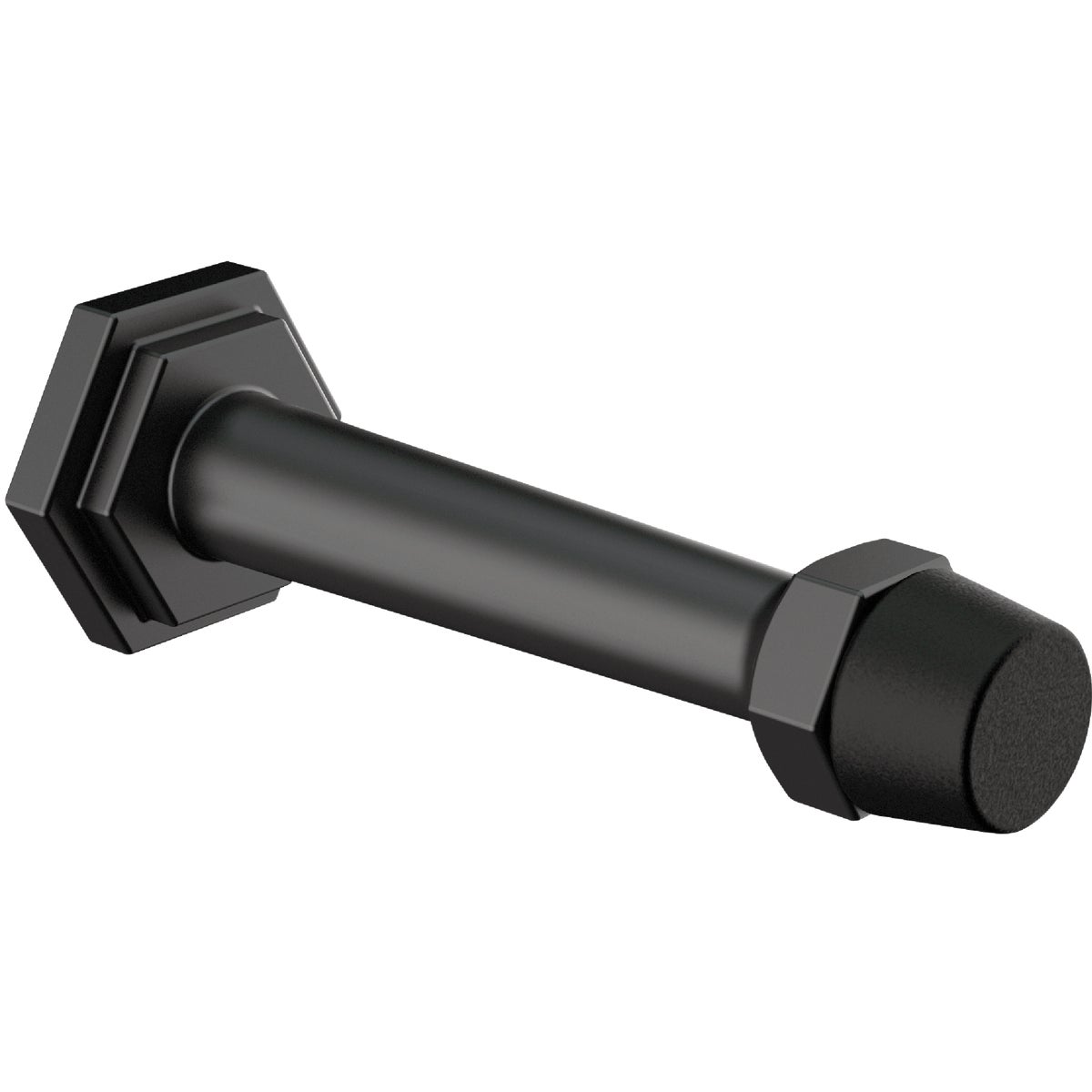 National Hardware Powell 3 In. Matte Black Door Stop