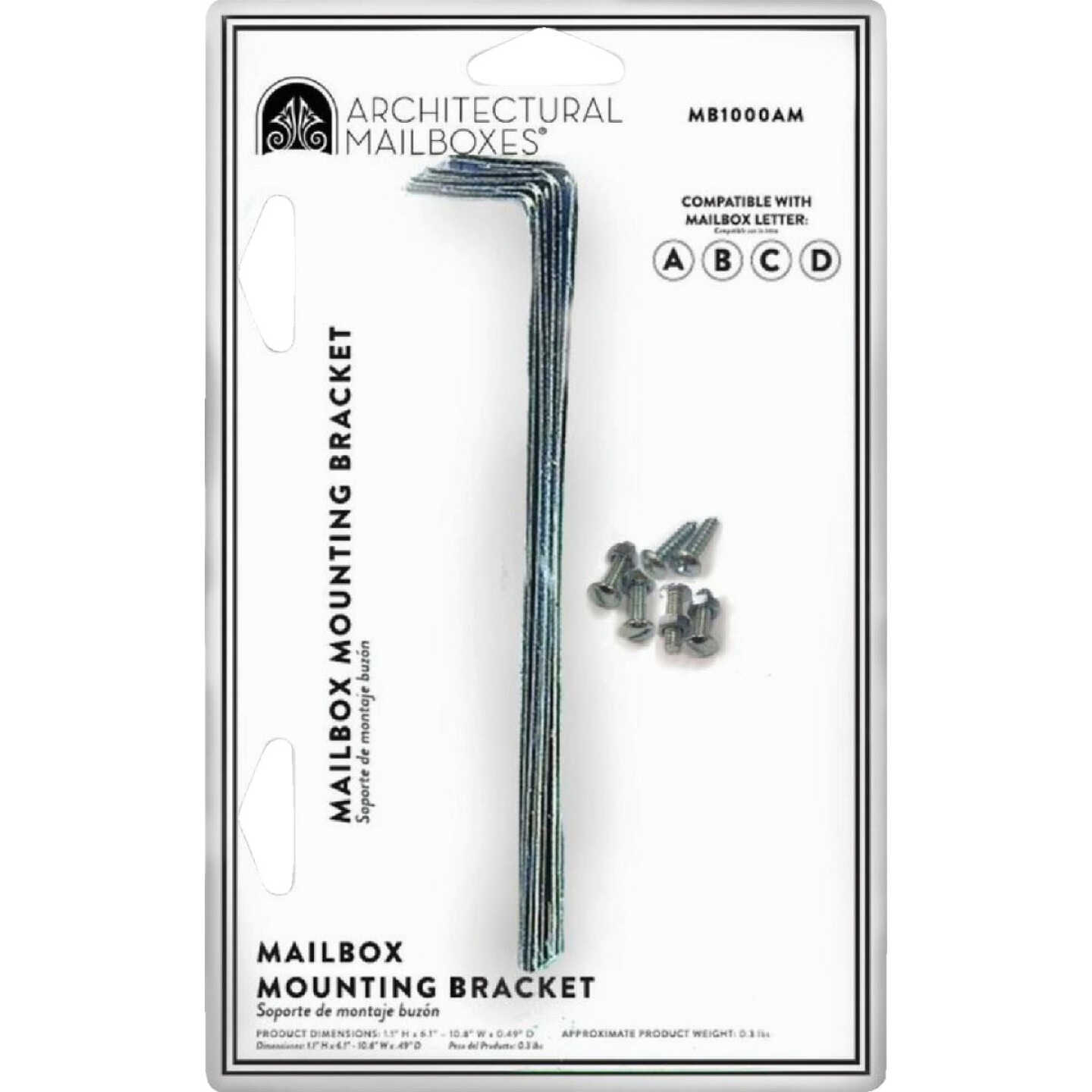 Architectural Mailboxes Adjustable Metal Mailbox Bracket (4-Piece) Image 1