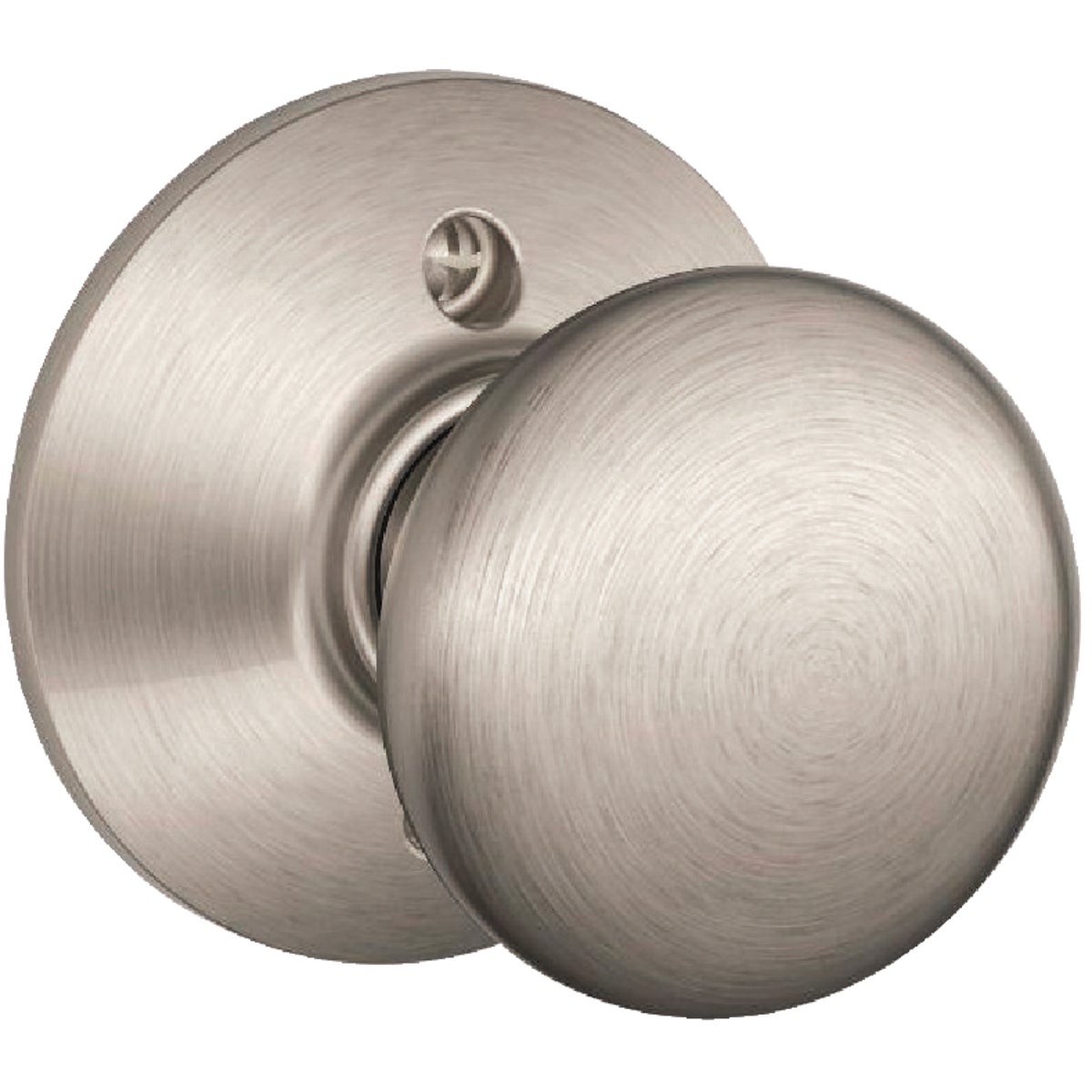 Schlage Plymouth Knob Satin Nickel Non-Turning Lock 