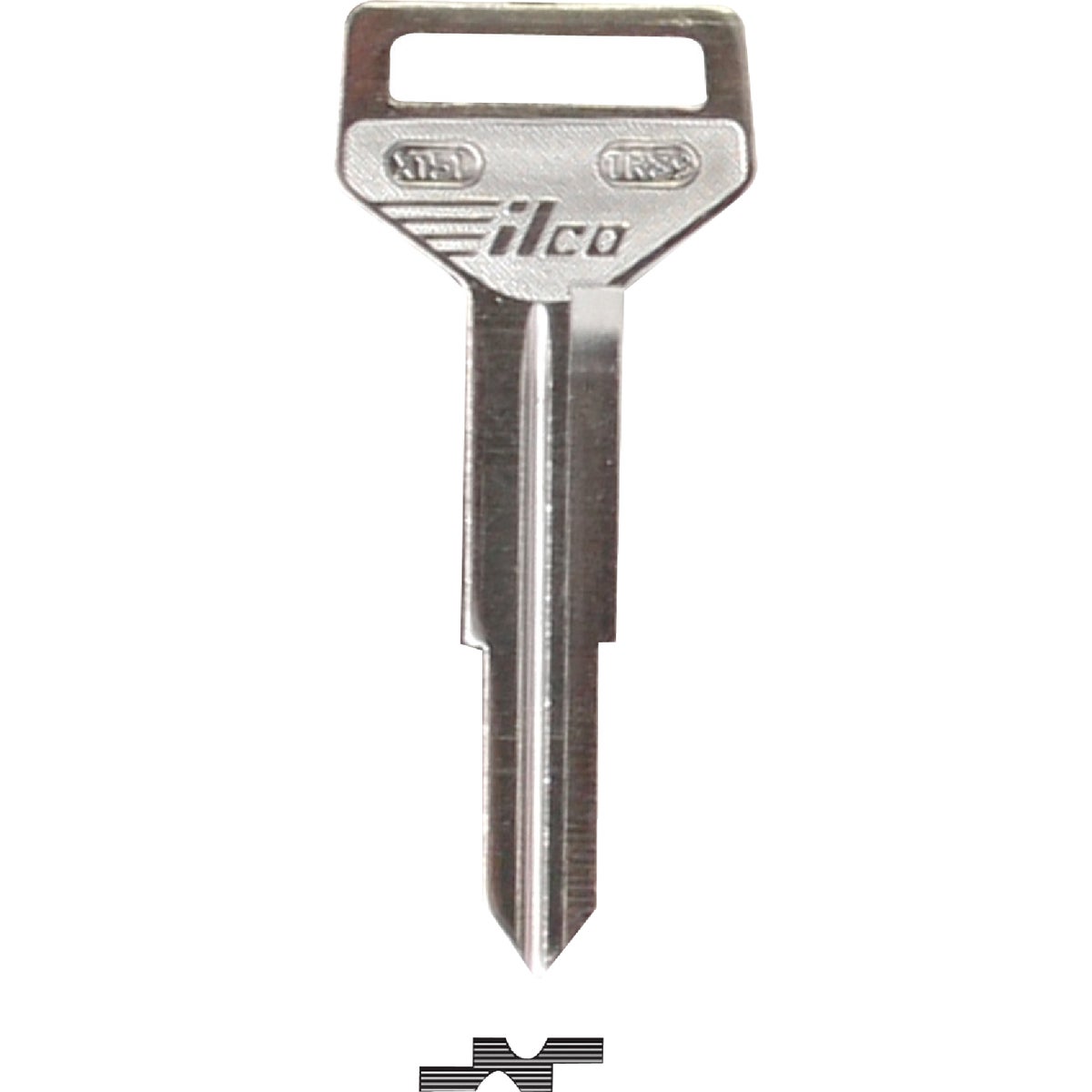 ILCO Toyota Nickel Plated Automotive Key, TR39 / X151 (10-Pack)