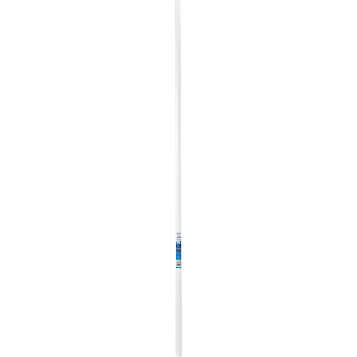 John Sterling Closet-Pro 6 Ft. x 1-1/4 In. Extra Heavy-Duty Cut-to-Length Closet Rod, White Image 2