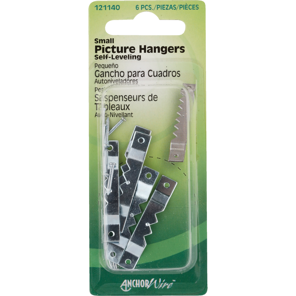 Hillman Anchor Wire Small Sawtooth Hangers (6 Count) Image 2