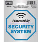 Hy-Ko 4X4 In. Self Adhesive Security System Sign Image 2