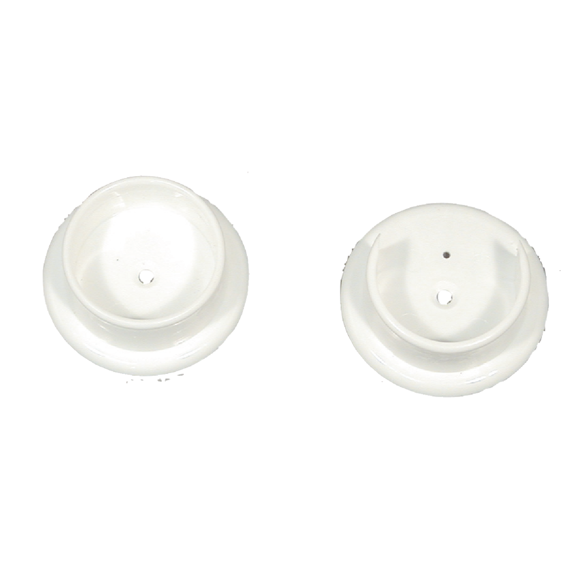 John Sterling Closet-Pro 1-1/4 In. Plastic Closet Rod Socket, White (2-Pack)