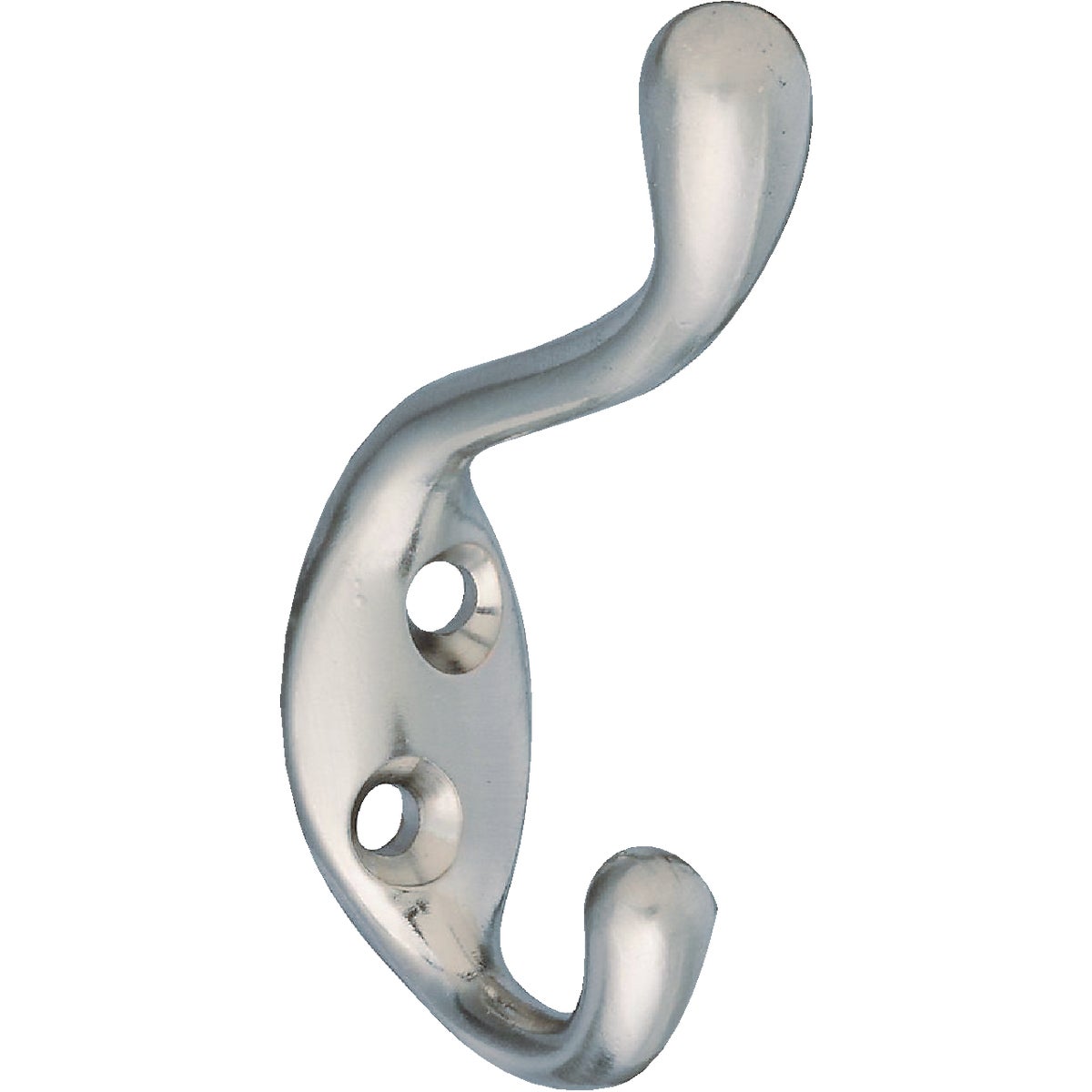 National Hardware Heavy-Duty Satin Nickel Coat & Hat Hook