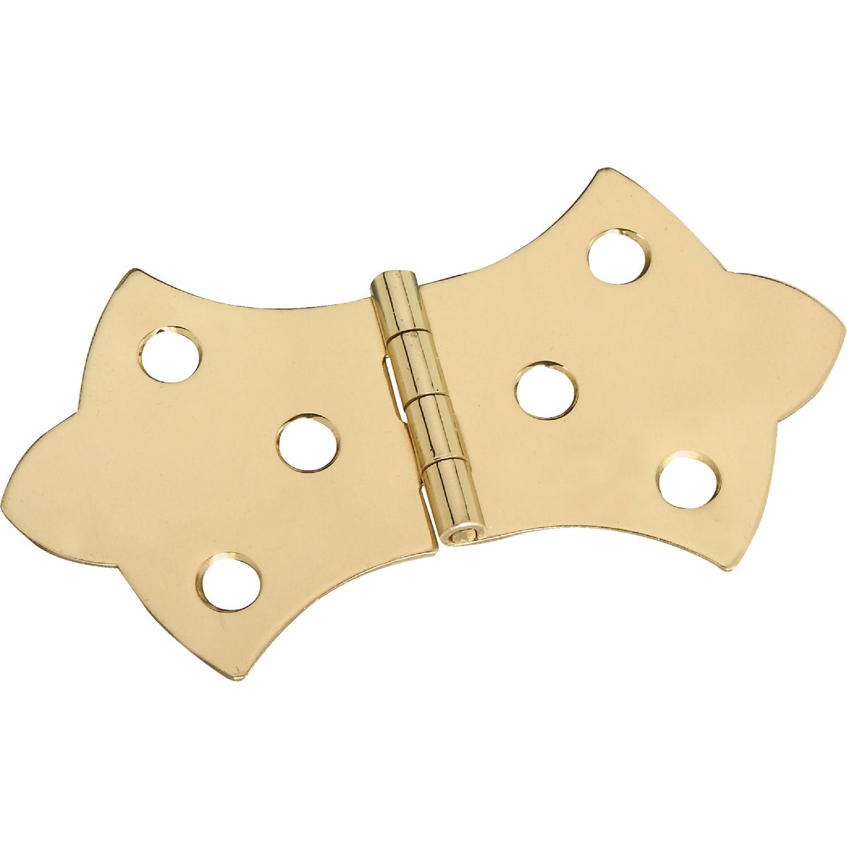 National Hardware 1-11/16 In. x 3-1/16 In. Miniature Brass Decorative Hinge (2-Pack)