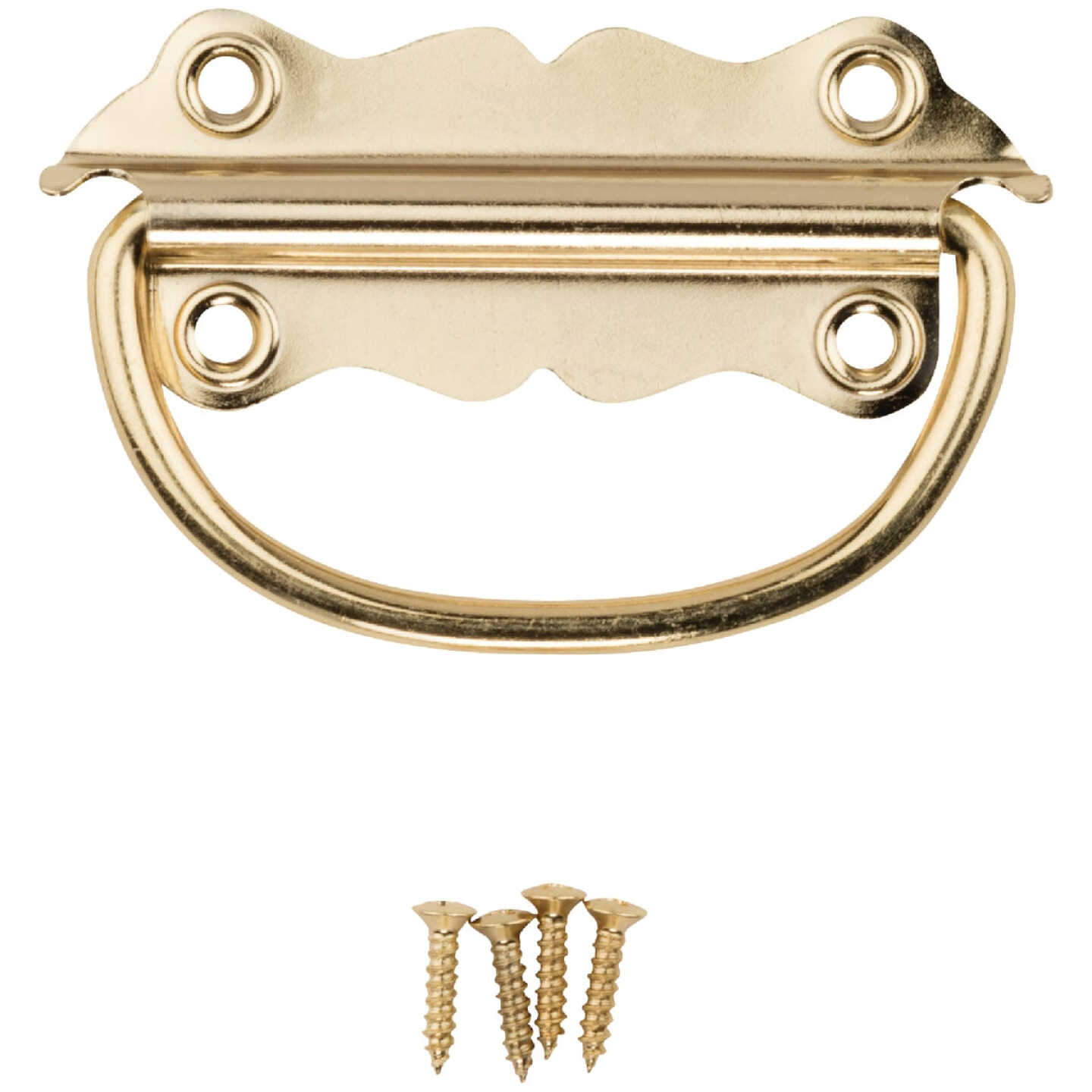 National Hardware Steel Brass-Plated Handle (2-Count) Image 3
