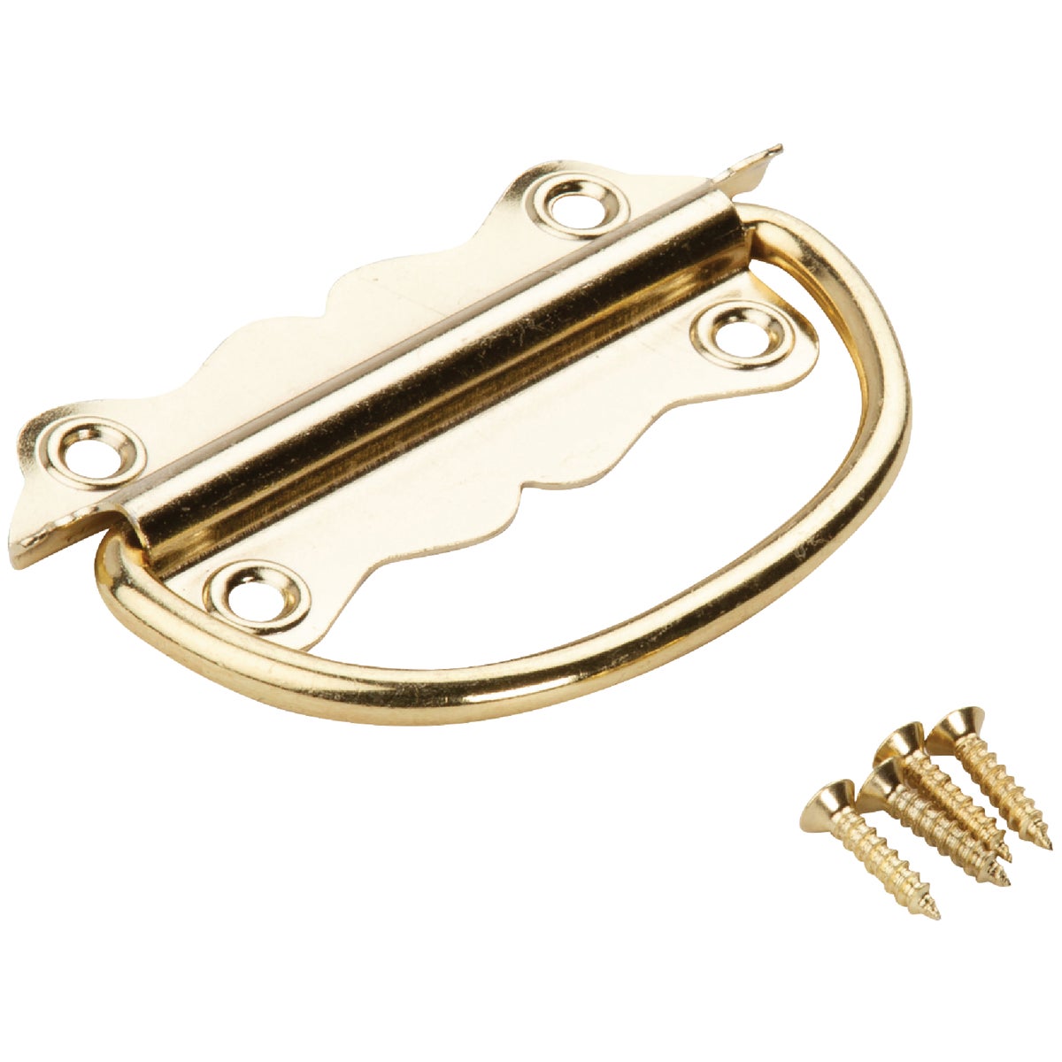 National Hardware Steel Brass-Plated Handle (2-Count)