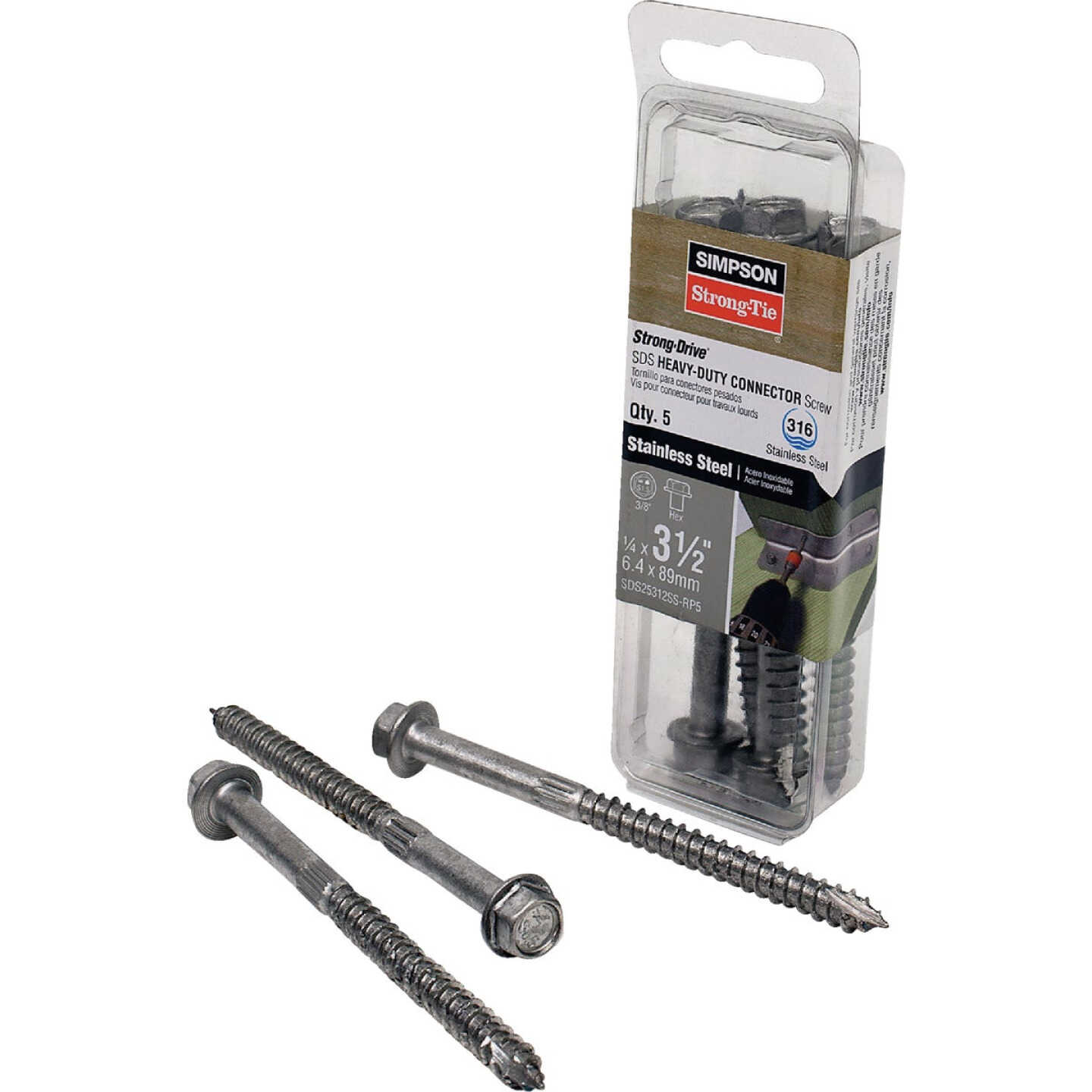 Simpson Strong-Tie Strong-Drive SDS 1/4 In. x 3-1/2 In. Heavy-Duty Connector Screw (10 Ct.) Image 2