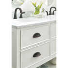 Amerock Ashby 3 & 4 In. Oil-Rubbed Bronze Cup Cabinet Drawer Pull Image 2