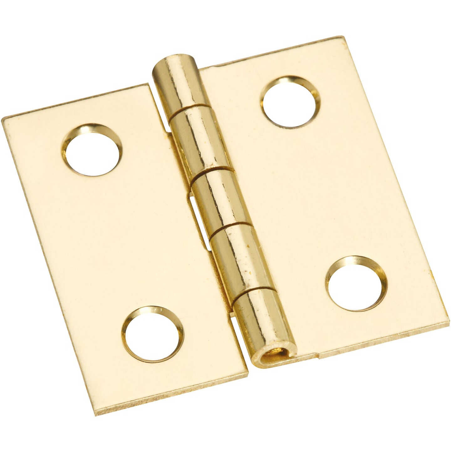 National Hardware 1 In. x 1 In. Brass Medium Decorative Hinge (4-Pack) Image 1