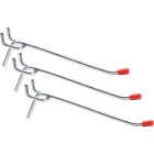 4 In. Light Duty Safety Tip Straight Pegboard Hook (3-Count) Image 1