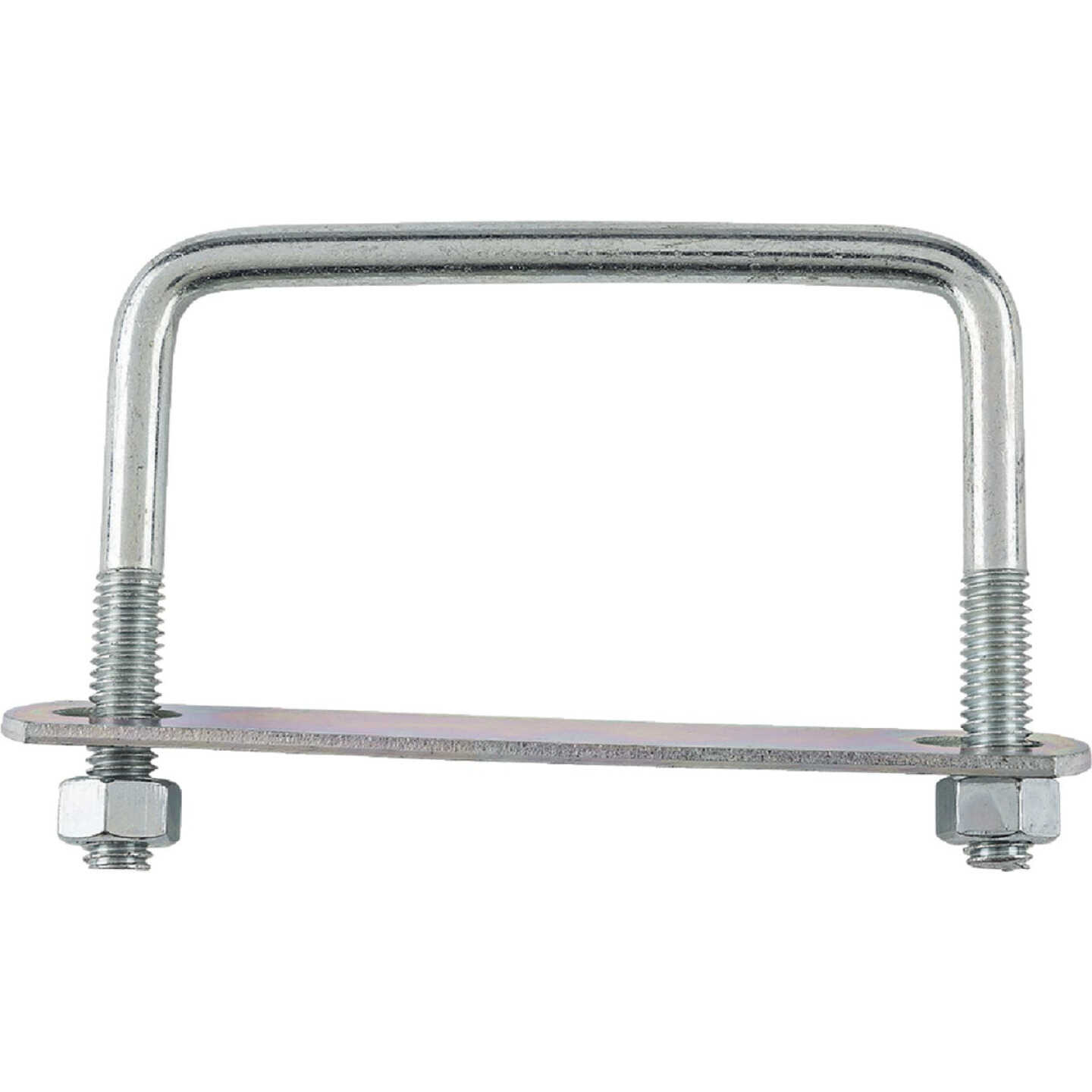 National Hardware 3/8 In. x 4 In. x 3 In. Zinc Square U Bolt Image 2