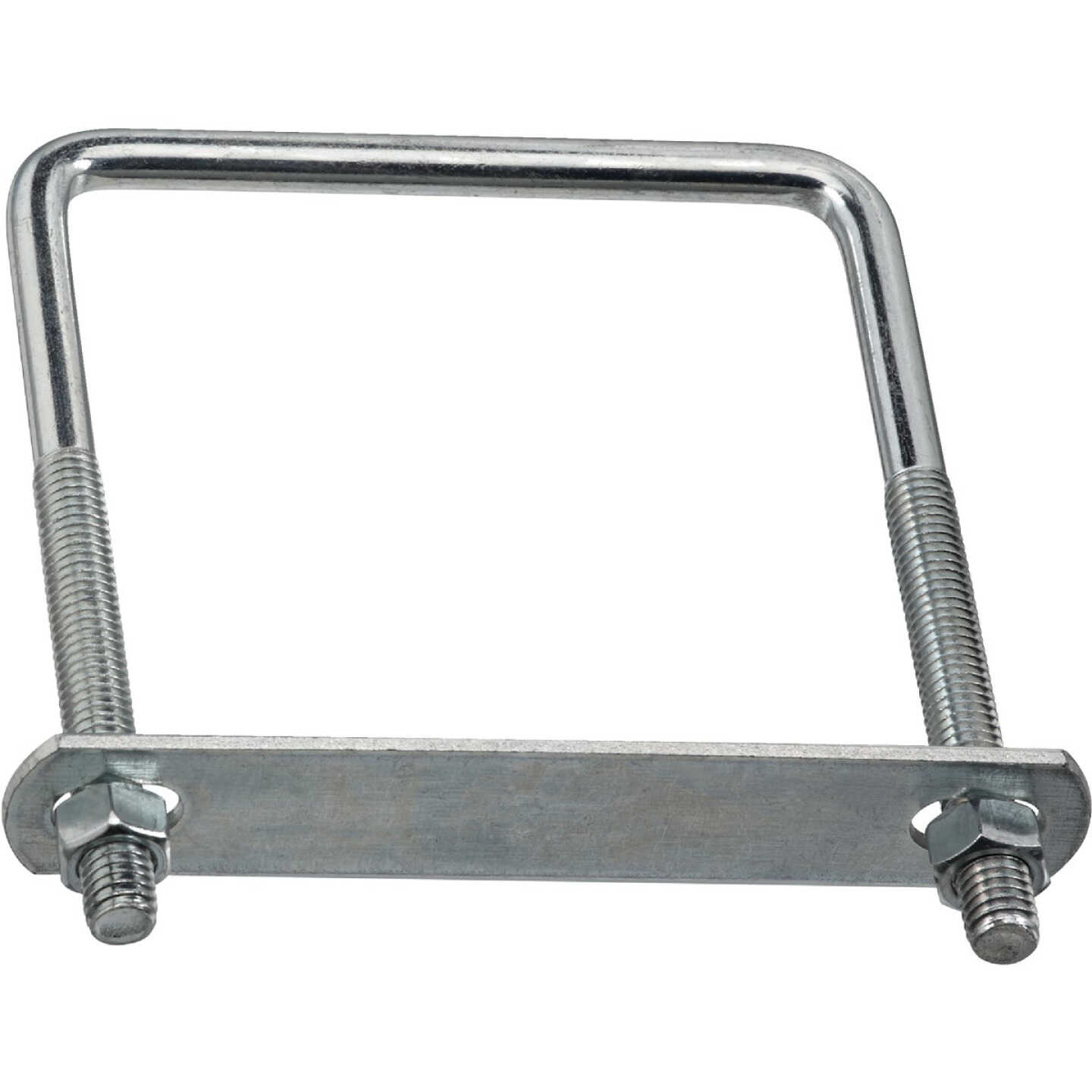 National Hardware 3/8 In. x 4 In. x 5 In. Zinc Square U Bolt Image 1