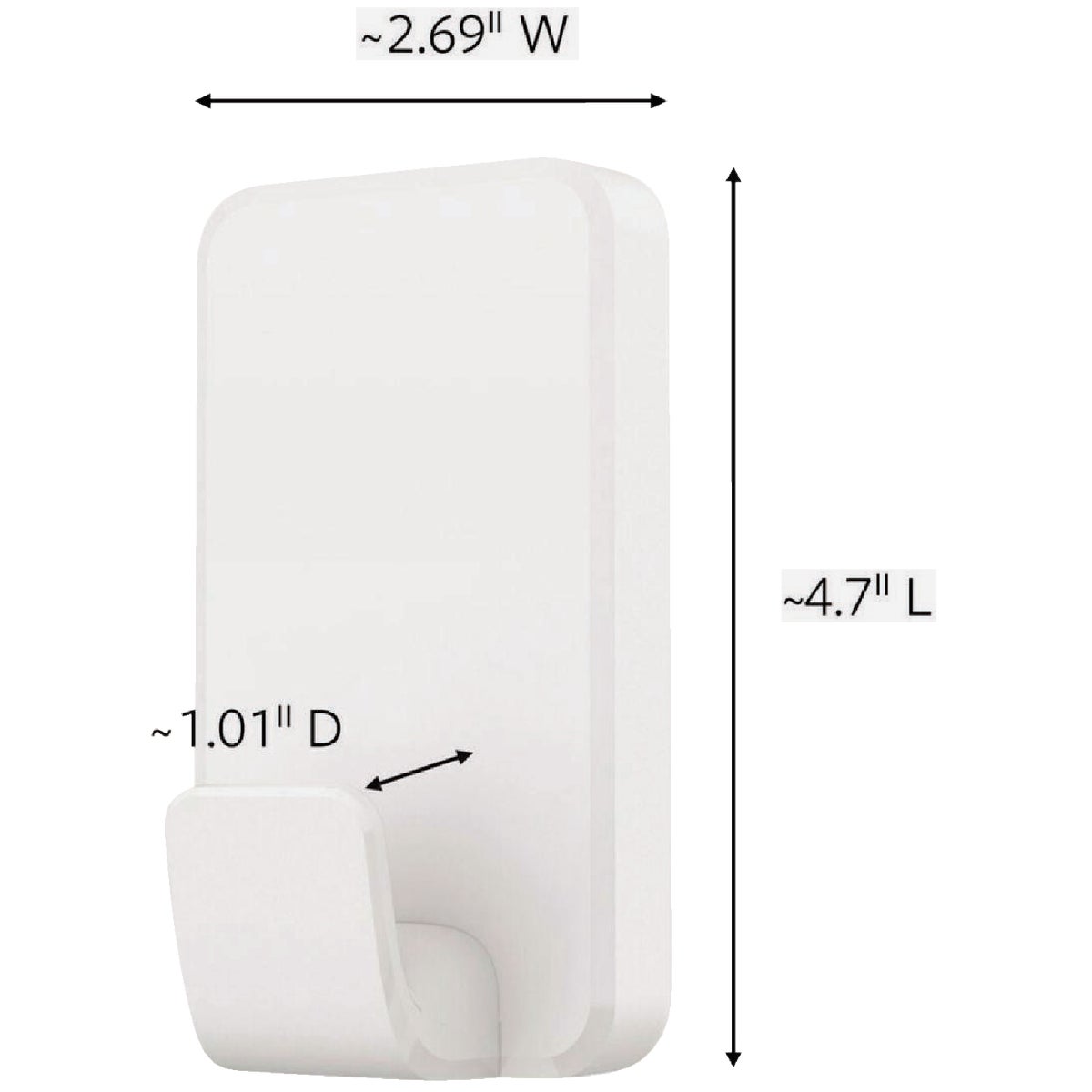 Command Extra Large 15 Lb. Adhesive Hook, White, 1 Hook, 4 Strips Image 7