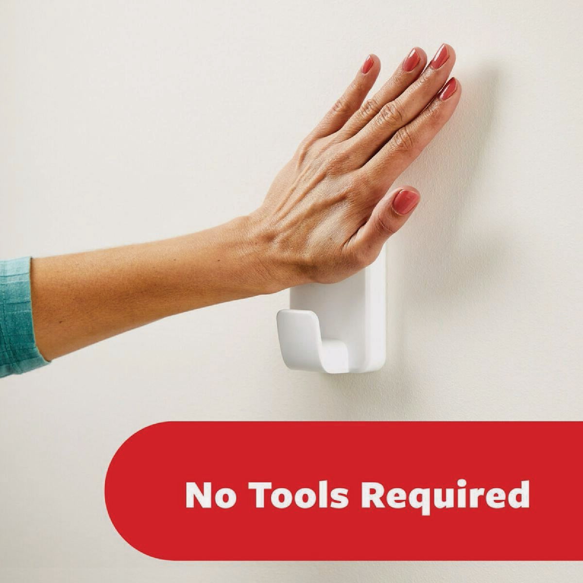 Command Extra Large 15 Lb. Adhesive Hook, White, 1 Hook, 4 Strips Image 3