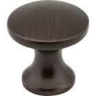 Elements Geneva 1 In. Diameter Brushed Oil Rubbed Bronze Mushroom Knob Image 1