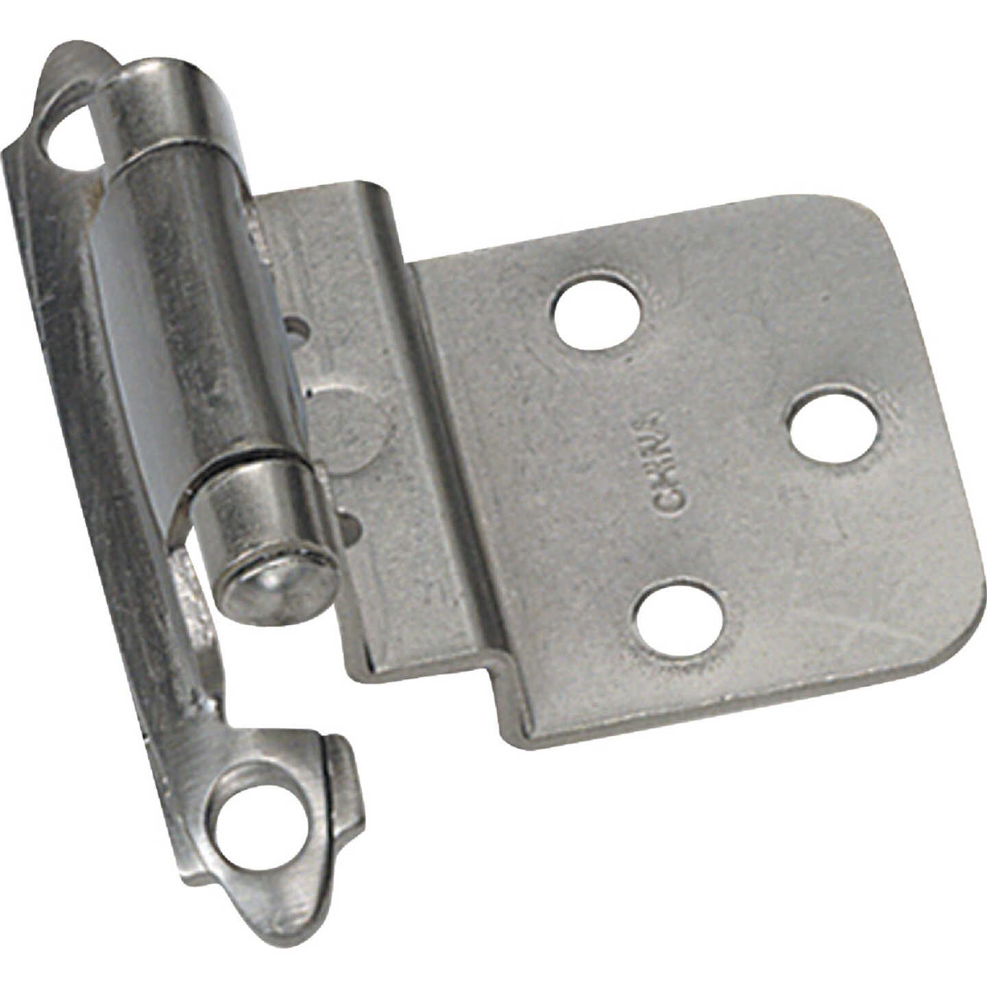 Laurey Satin Nickel 3/8 In. Self-Closing Inset Hinge, (2-Pack) Image 1