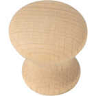 Laurey Au Natural Wood Round 1-1/4 In. Cabinet Knob Image 1