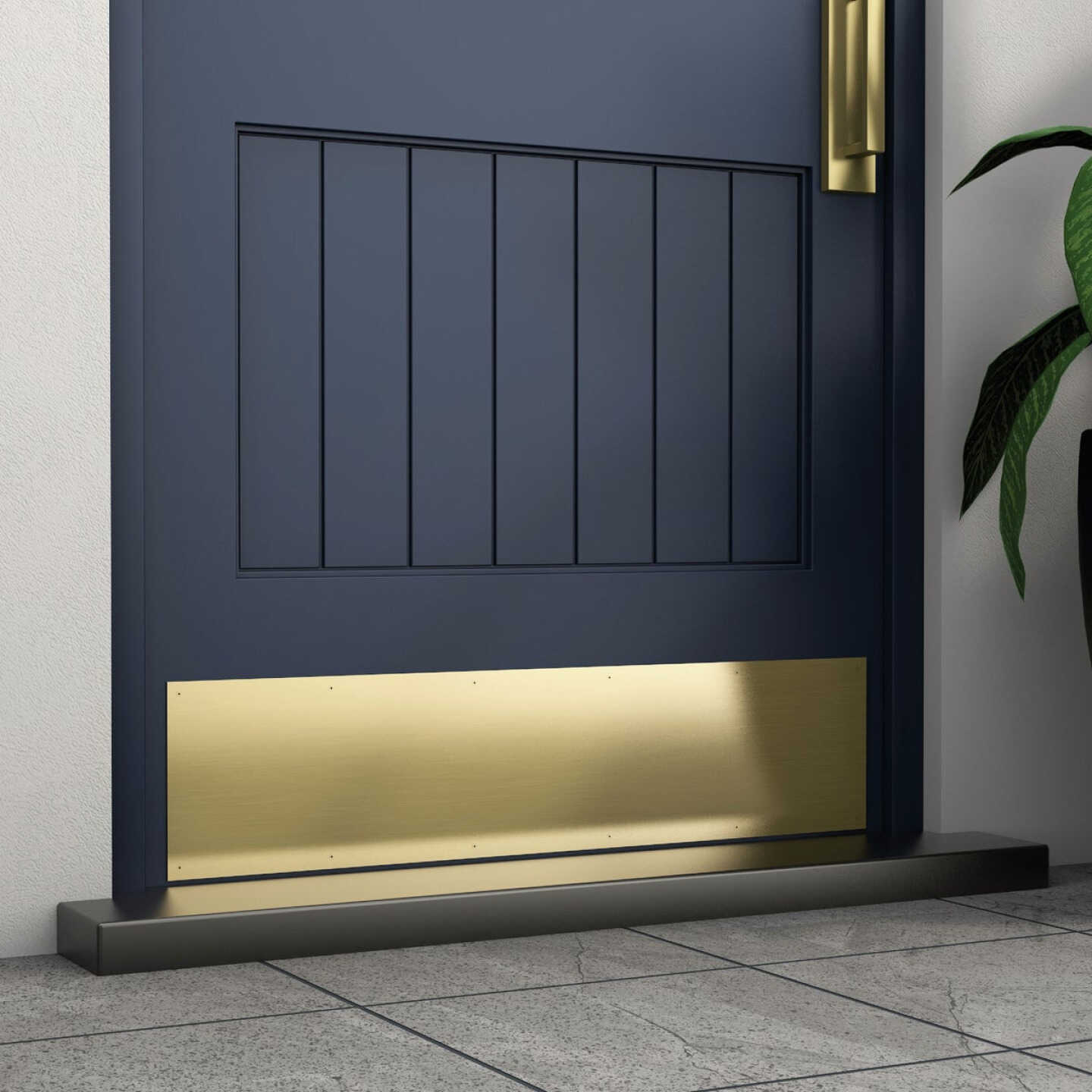 National Hardware 8 In. x 34 In. Brushed Gold Kickplate Image 2