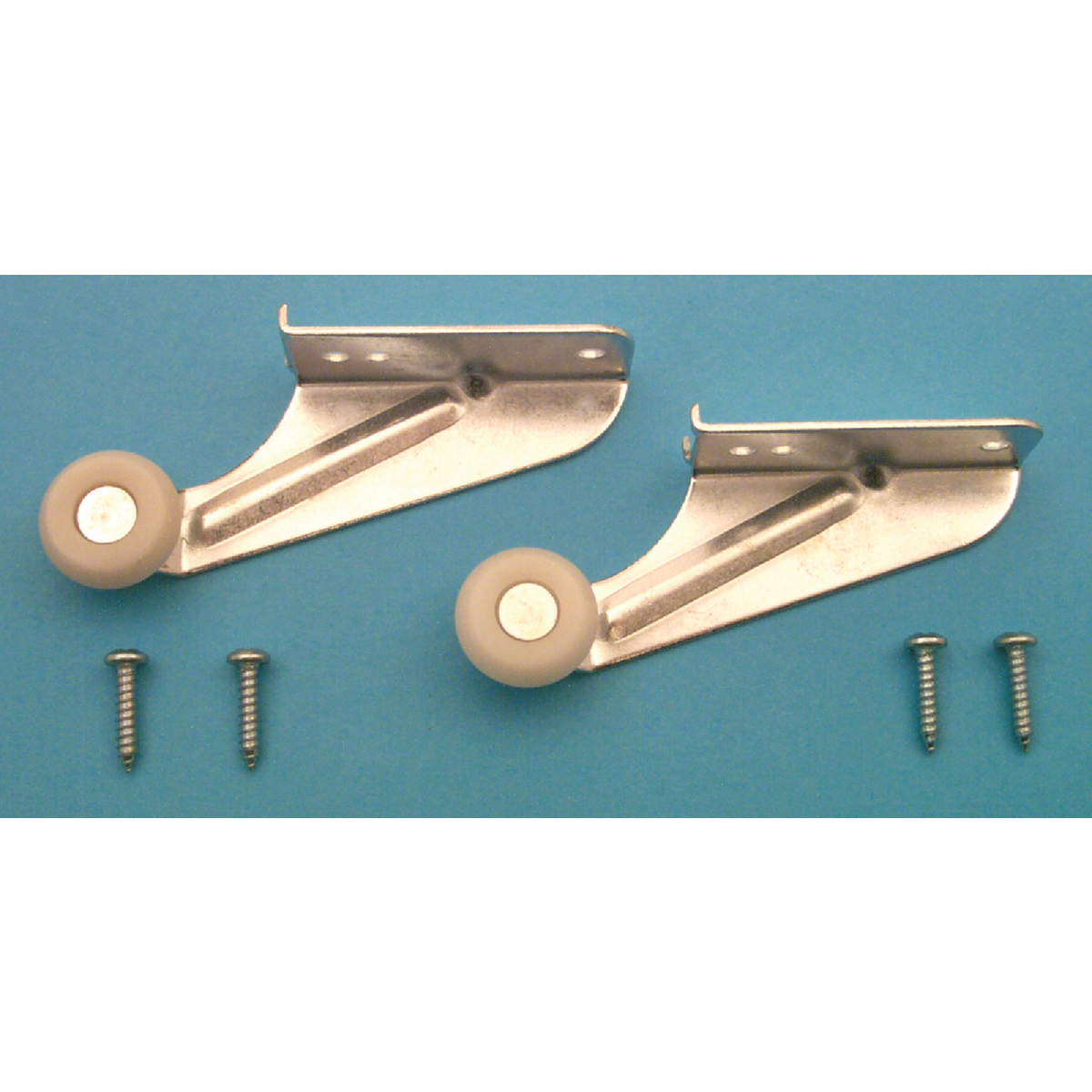 Prime-Line Steel White Nylon 3-3/8" Left Hand Rear Drawer Roller (2 Count) Image 3