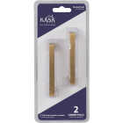 KasaWare 3-3/8 In. Overall Length Brushed Gold Square Bar Pull (2-Pack) Image 2