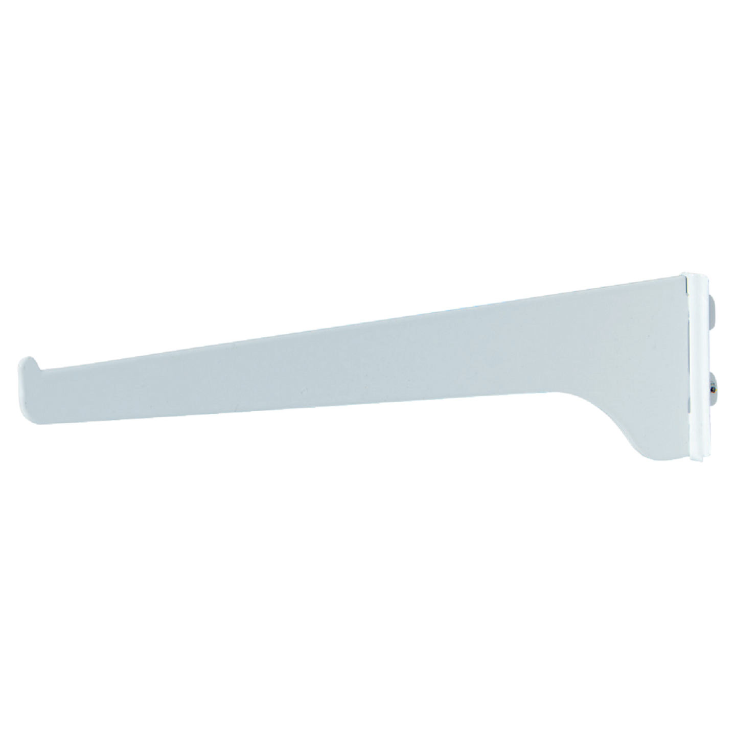 Knape & Vogt 180 Series 10 In. White Steel Regular-Duty Single-Slot Shelf Bracket Image 1