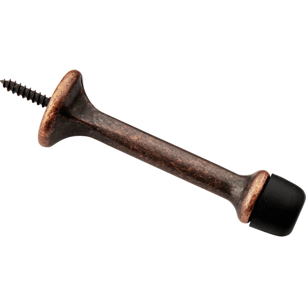 National Hardware 3 In. Antique Bronze Rigid Round Door Stop Image 1