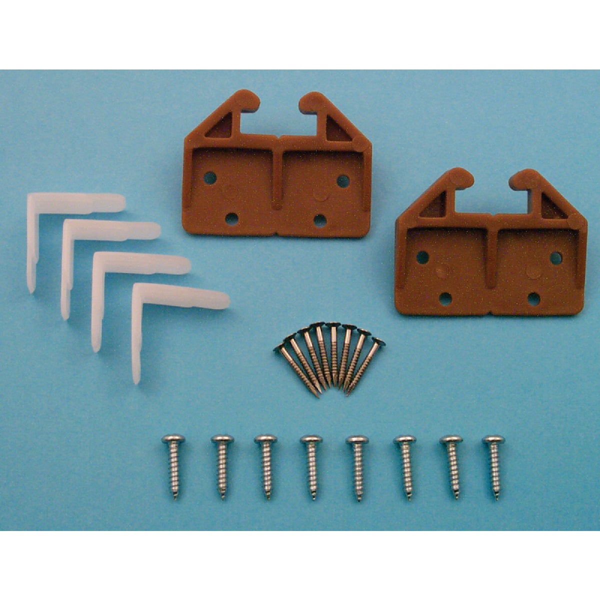 Prime-Line Polyethylene Brown Track Guide for 9/32 In. x 29/32 In. Track (2-Count) Image 2