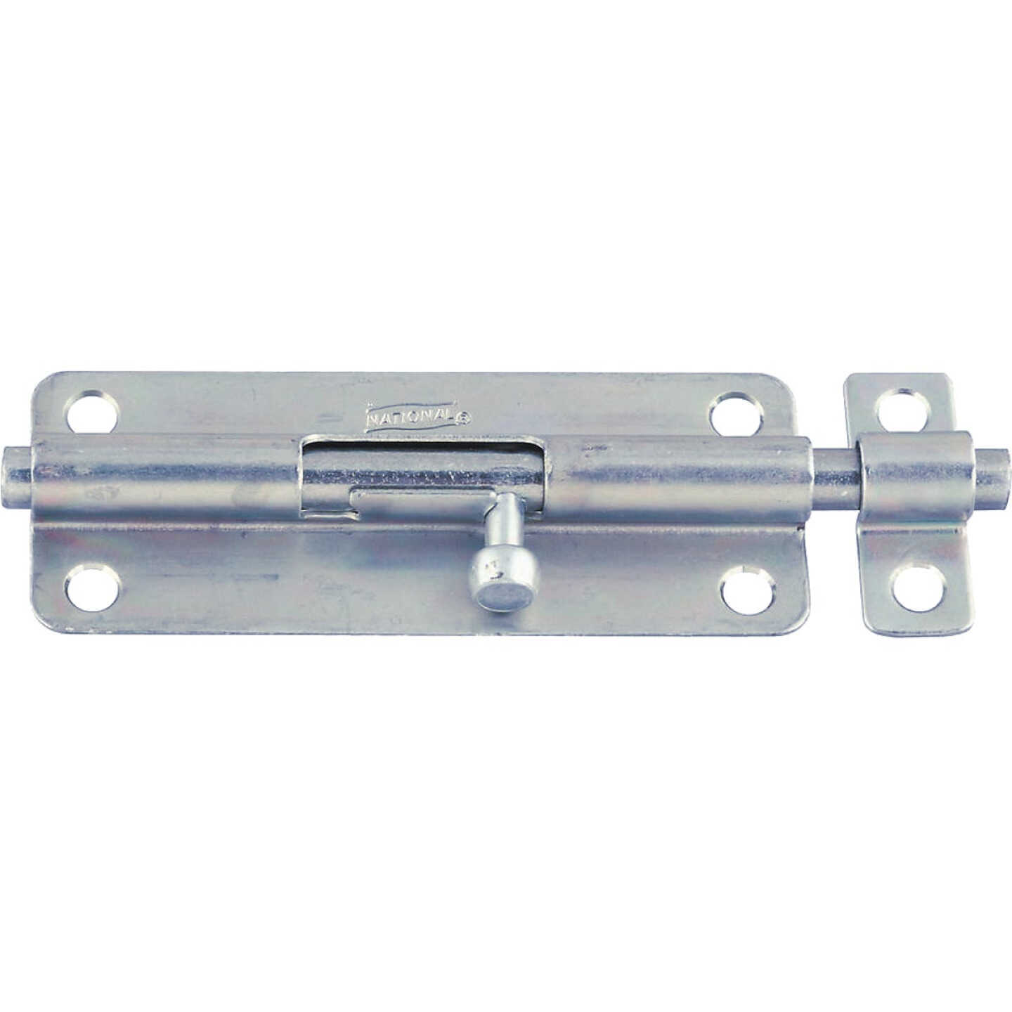 National Hardware 5 In. Zinc Steel Door Barrel Bolt Image 1