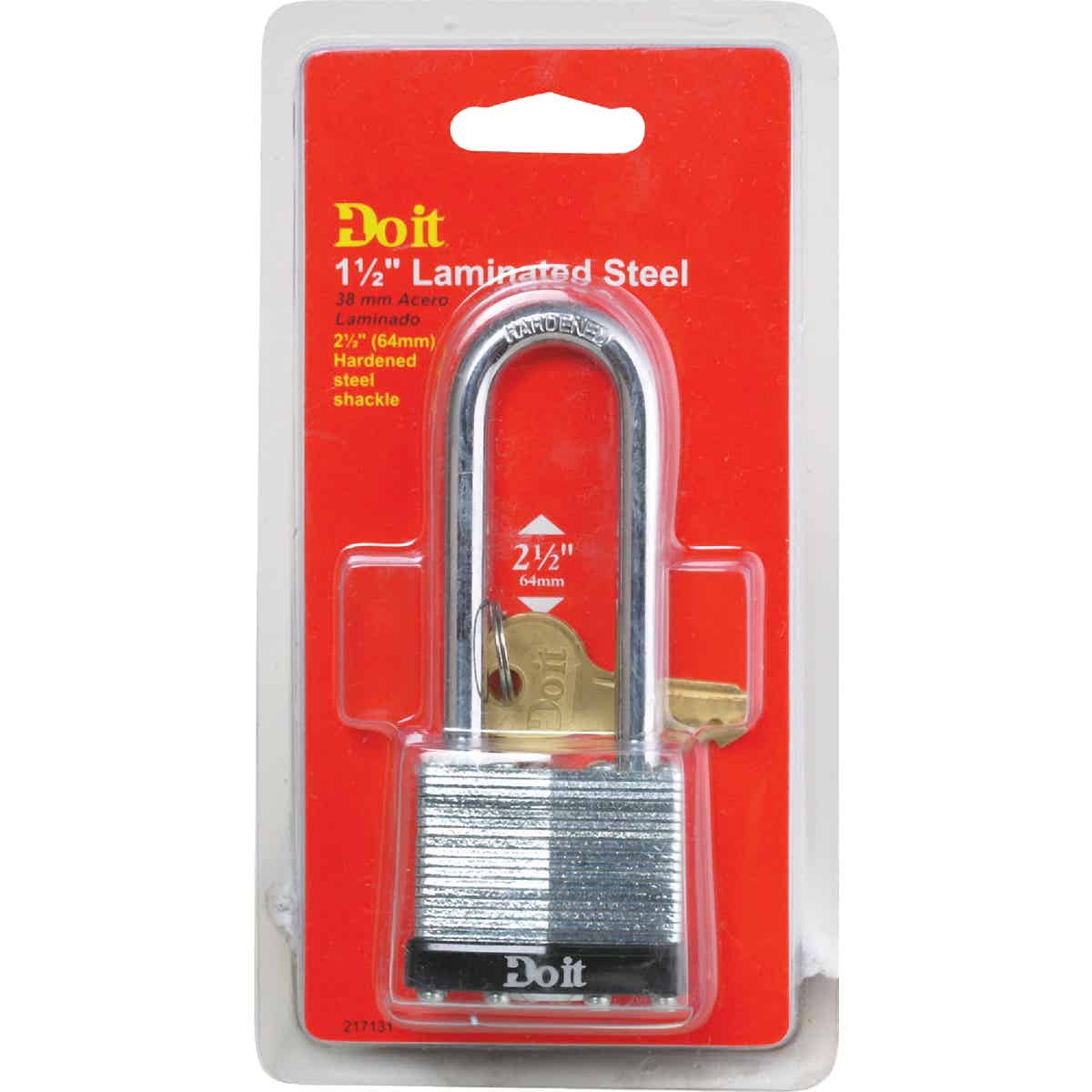 Do it Laminated Steel 1-1/2" Pin Tumbler Padlock Image 2