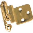 Laurey Polished Brass 3/8 In. Self-Closing Inset Hinge, (2-Pack) Image 1