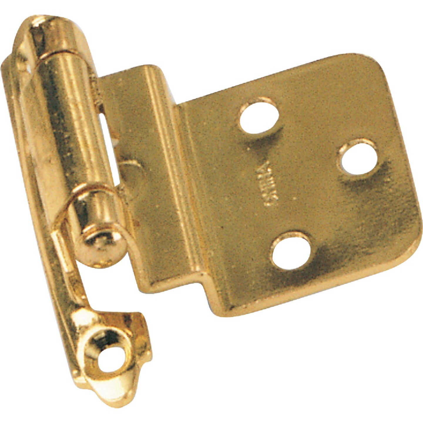Laurey Polished Brass 3/8 In. Self-Closing Inset Hinge, (2-Pack) Image 1