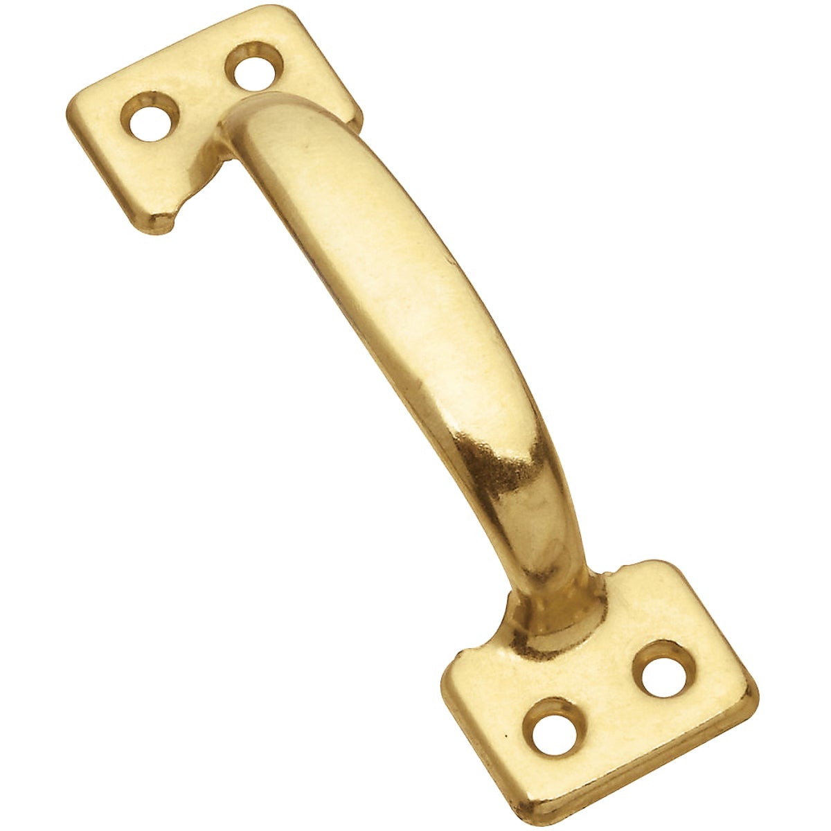 National Hardware 4 In. Bright Brass Window Sash Lift