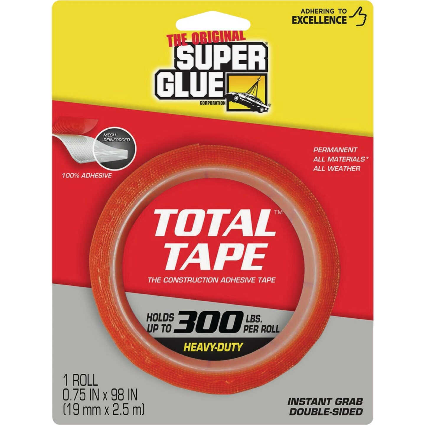 Super Glue Total Tape 0.75 In. x 98 In. Roll Mounting Tape Image 1