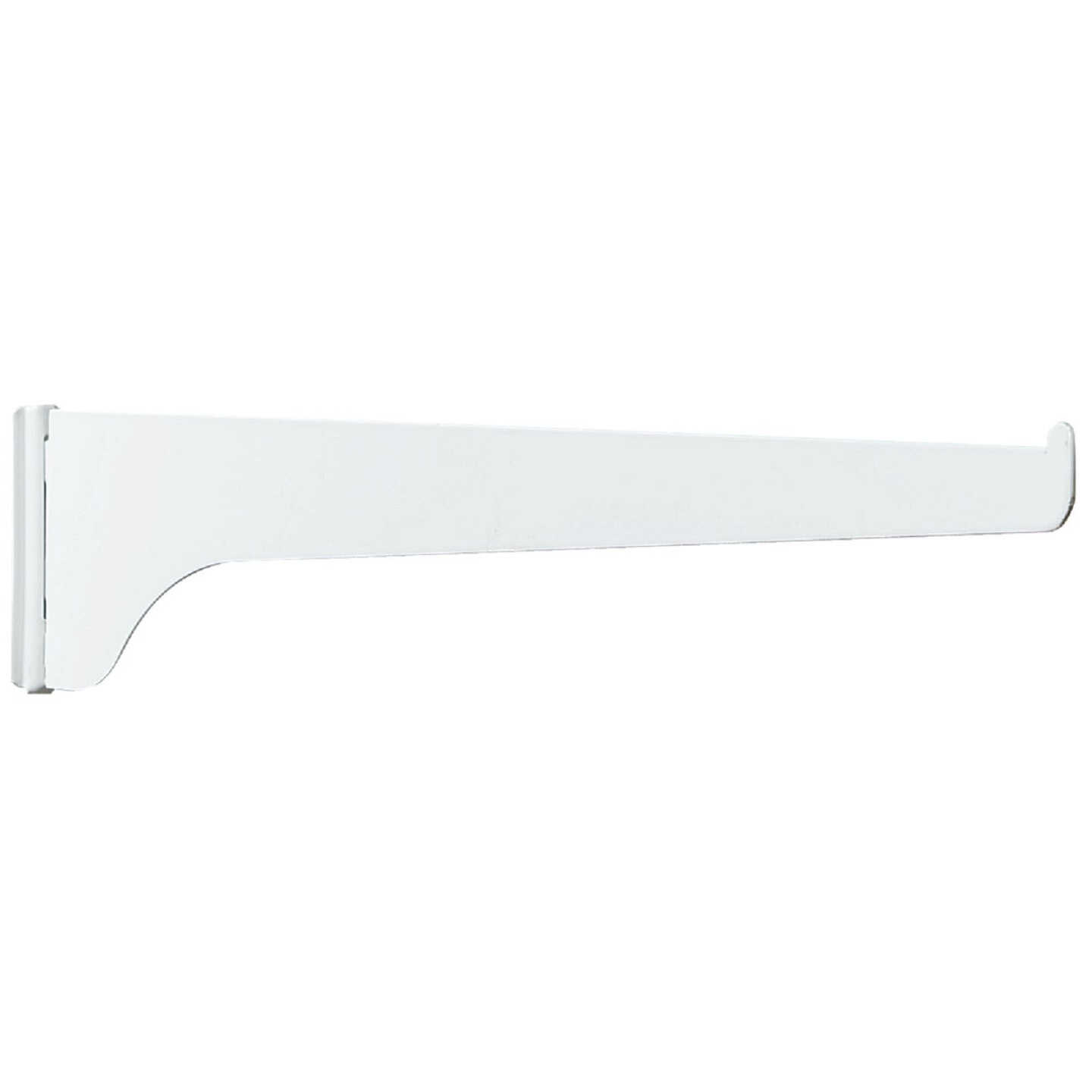 Knape & Vogt 180 Series 12 In. White Steel Regular-Duty Single-Slot Shelf Bracket Image 1