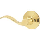 Schlage Accent Bright Brass Passage Door Lever Image 1