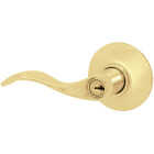 Schlage Accent Ultima Bright Brass Entry Door Lever Image 1